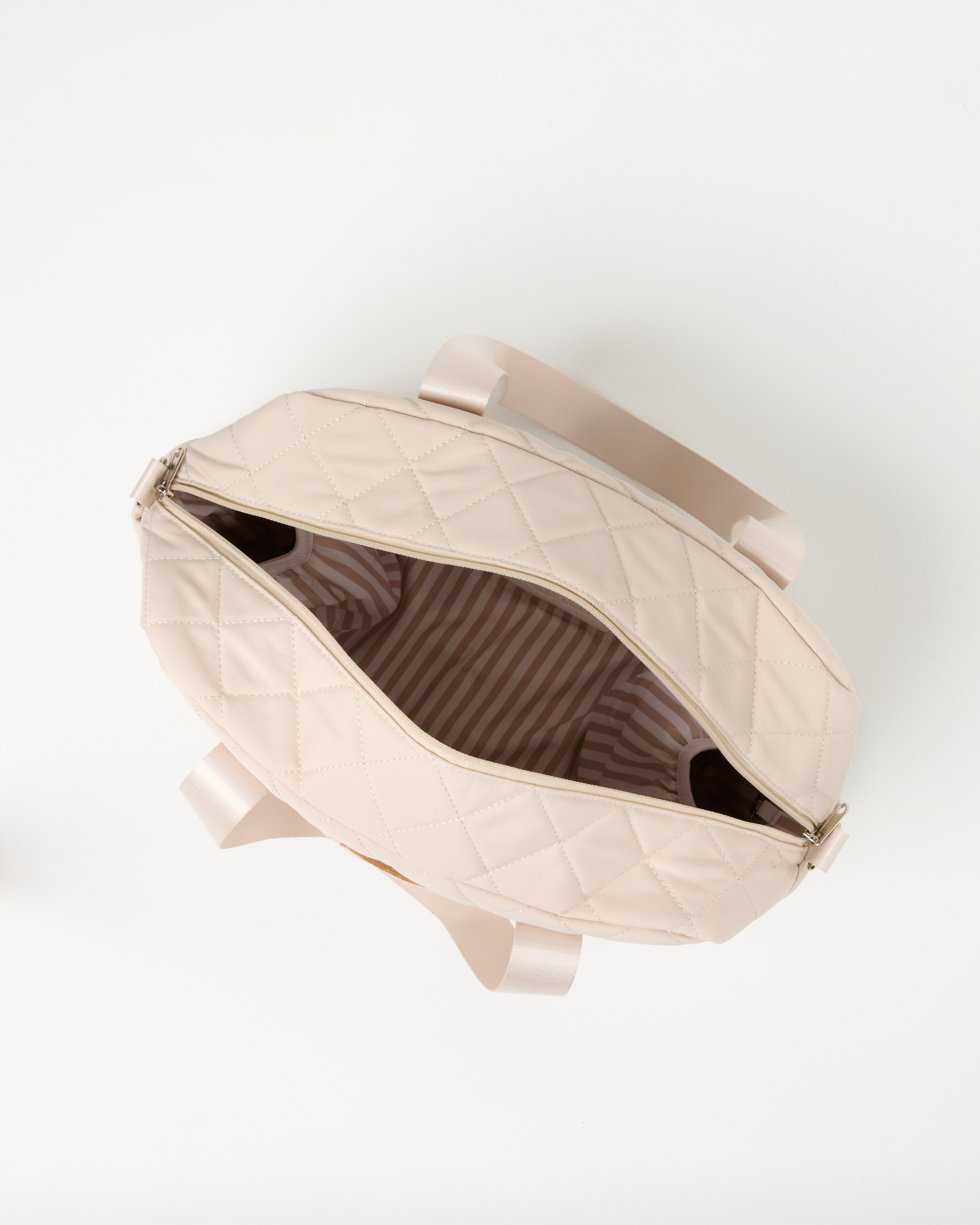 Spacious beige baby bag for newborn essentials