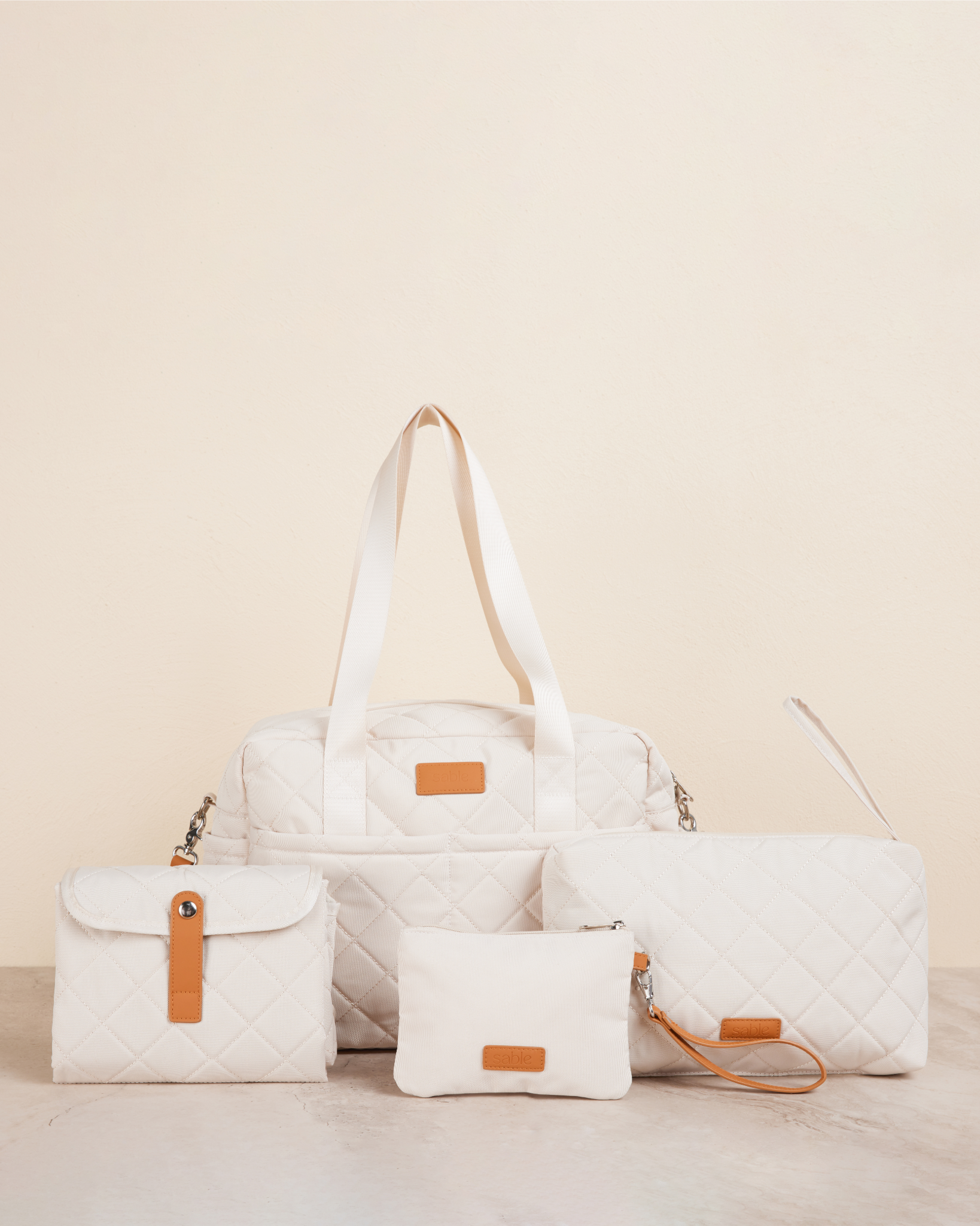 Ultimate Nappy Bag Bundle - Sand