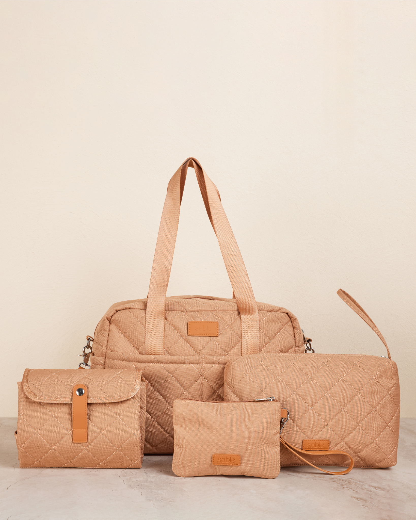 Ultimate Nappy Bag Bundle - Tan