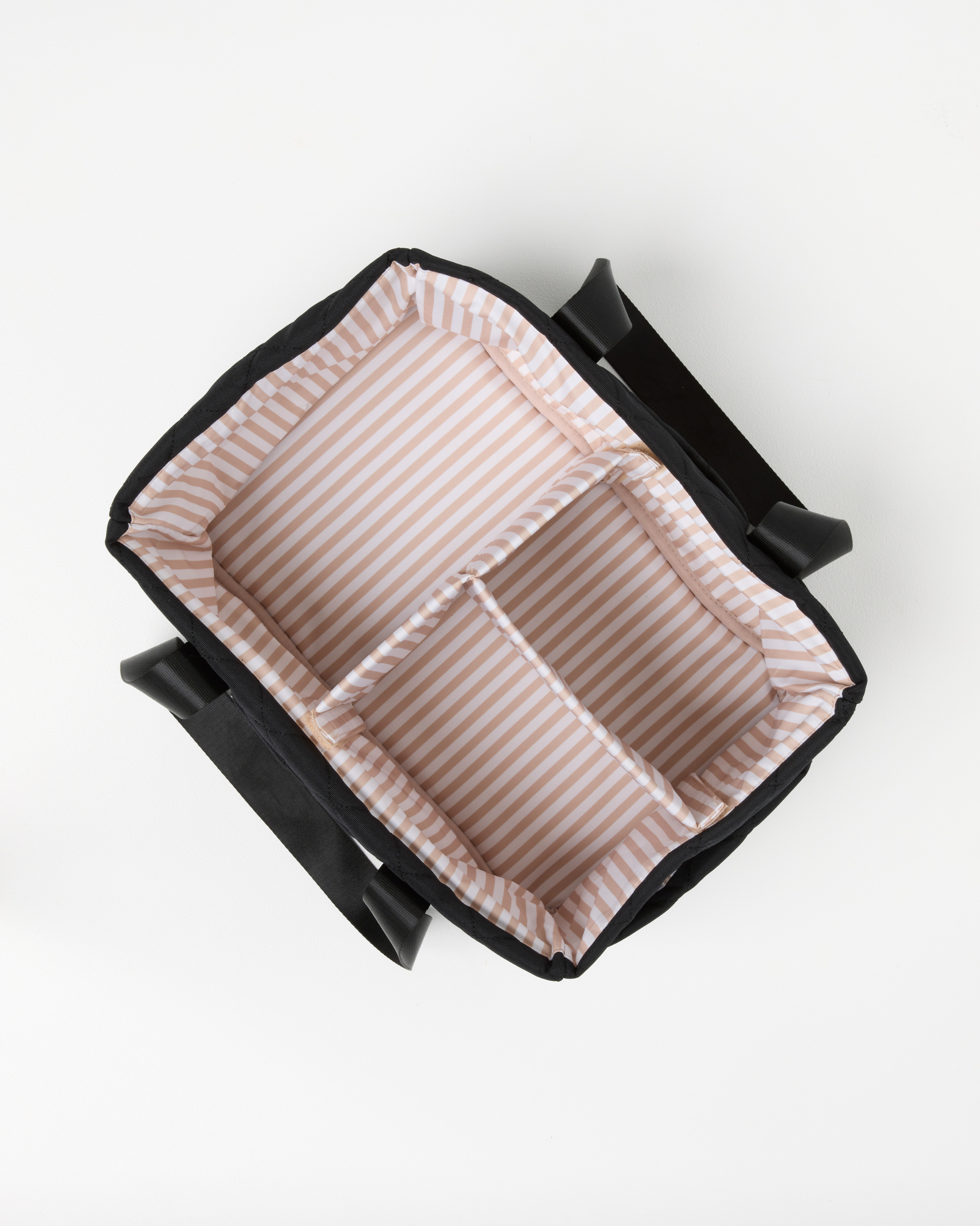 Black Quilted Nappy Caddy