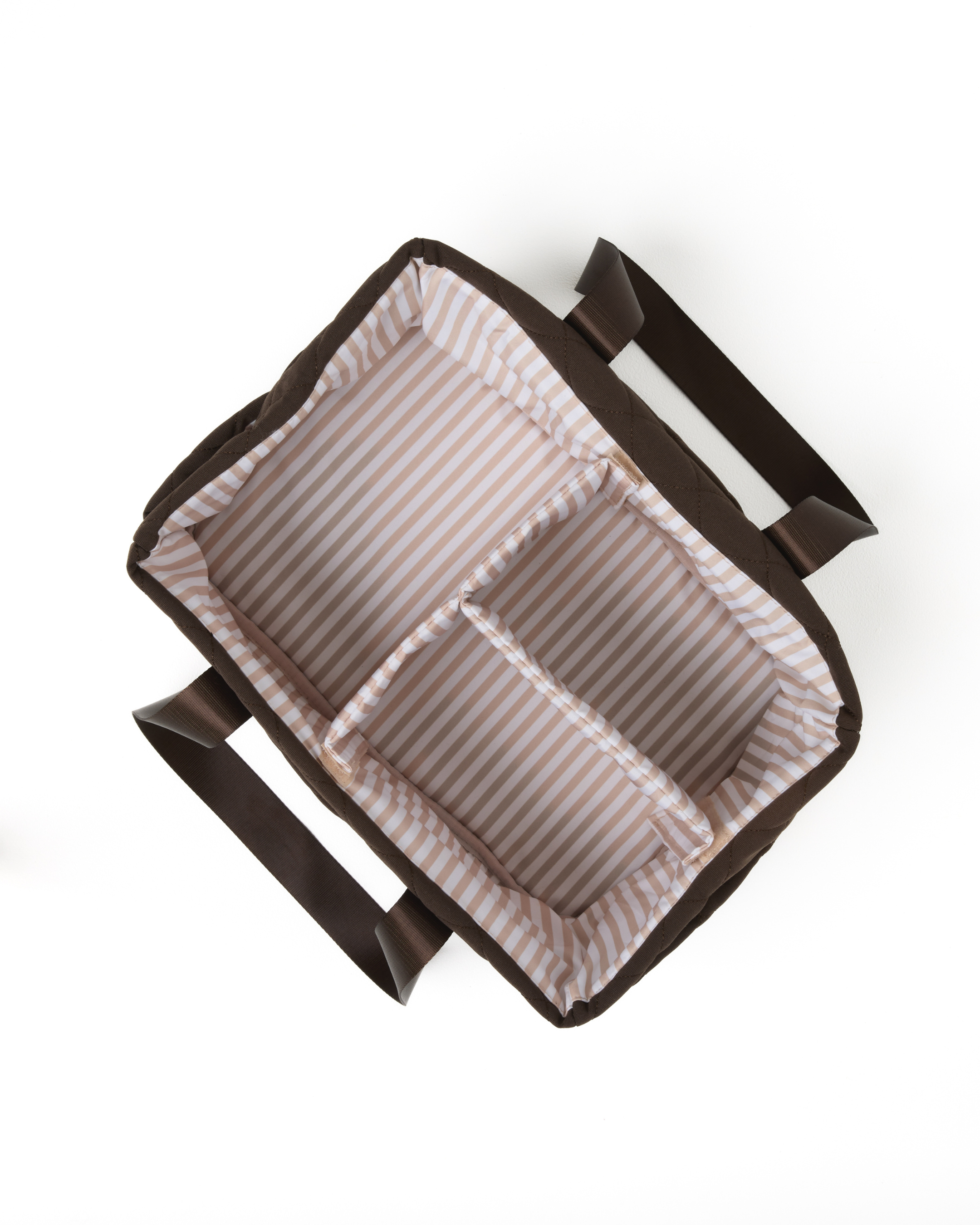 Chocolate Quilted Nappy Caddy
