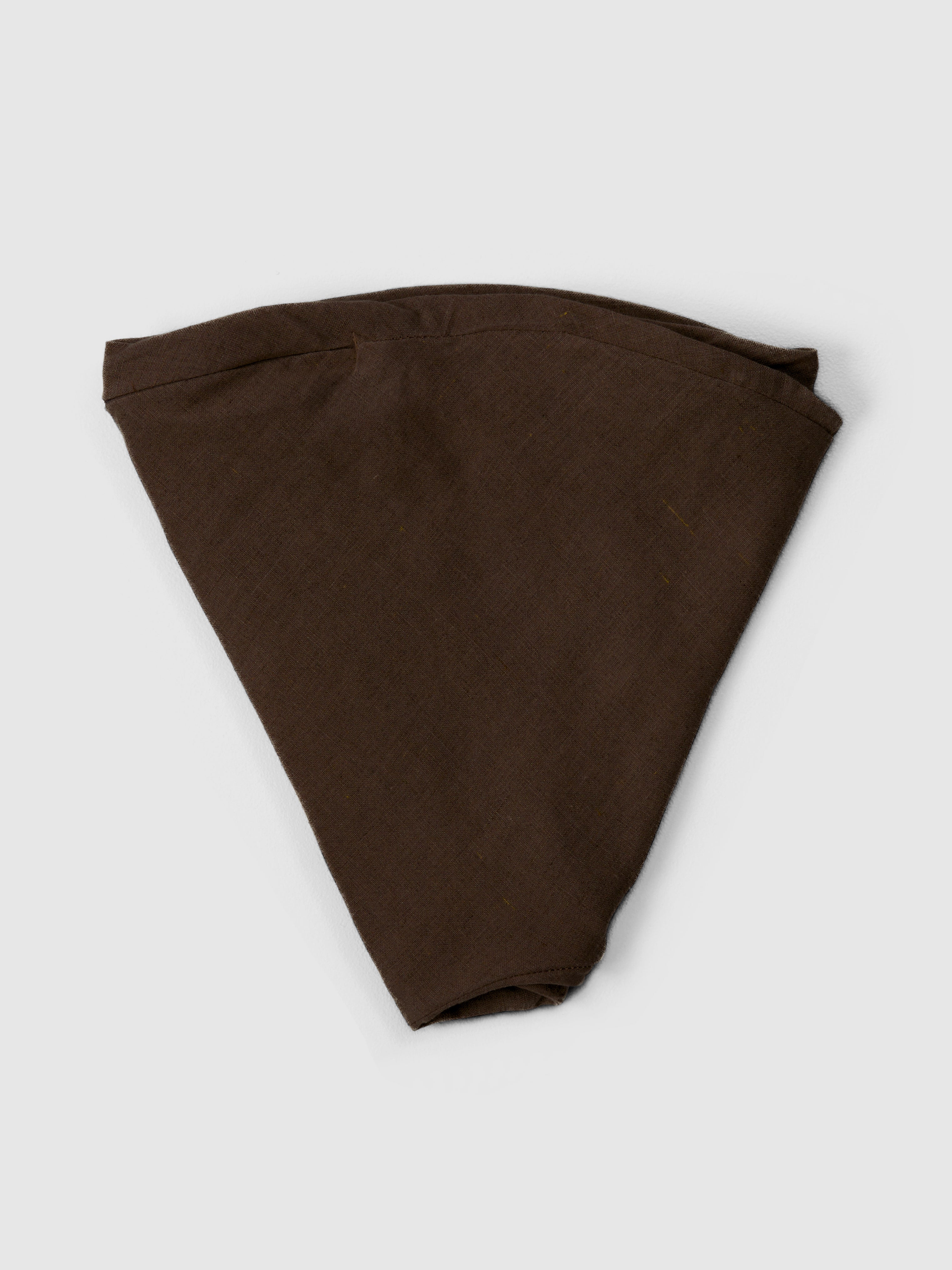 Linen Nursing Pillow Cover - Chocolate