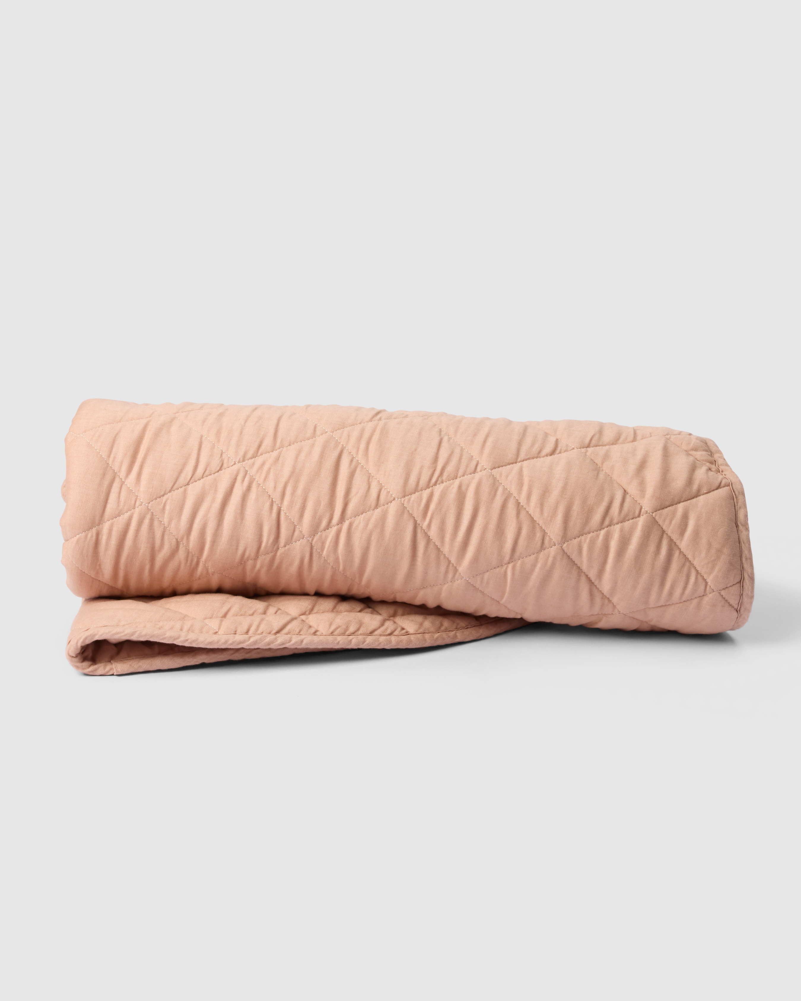 Linen floor mat for tummy time and early movement