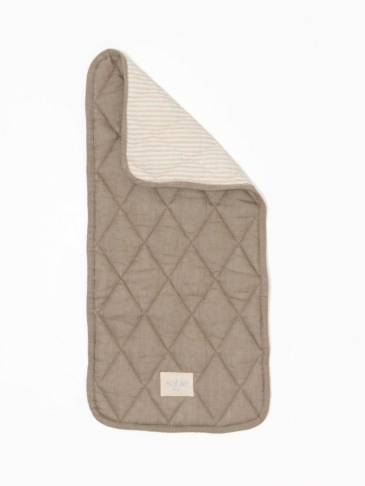 Linen Bassinet Liner - Natural Striped