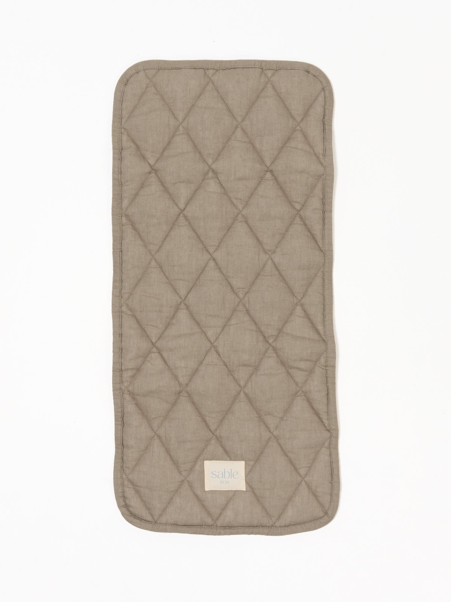 Linen Bassinet Liner - Natural Striped