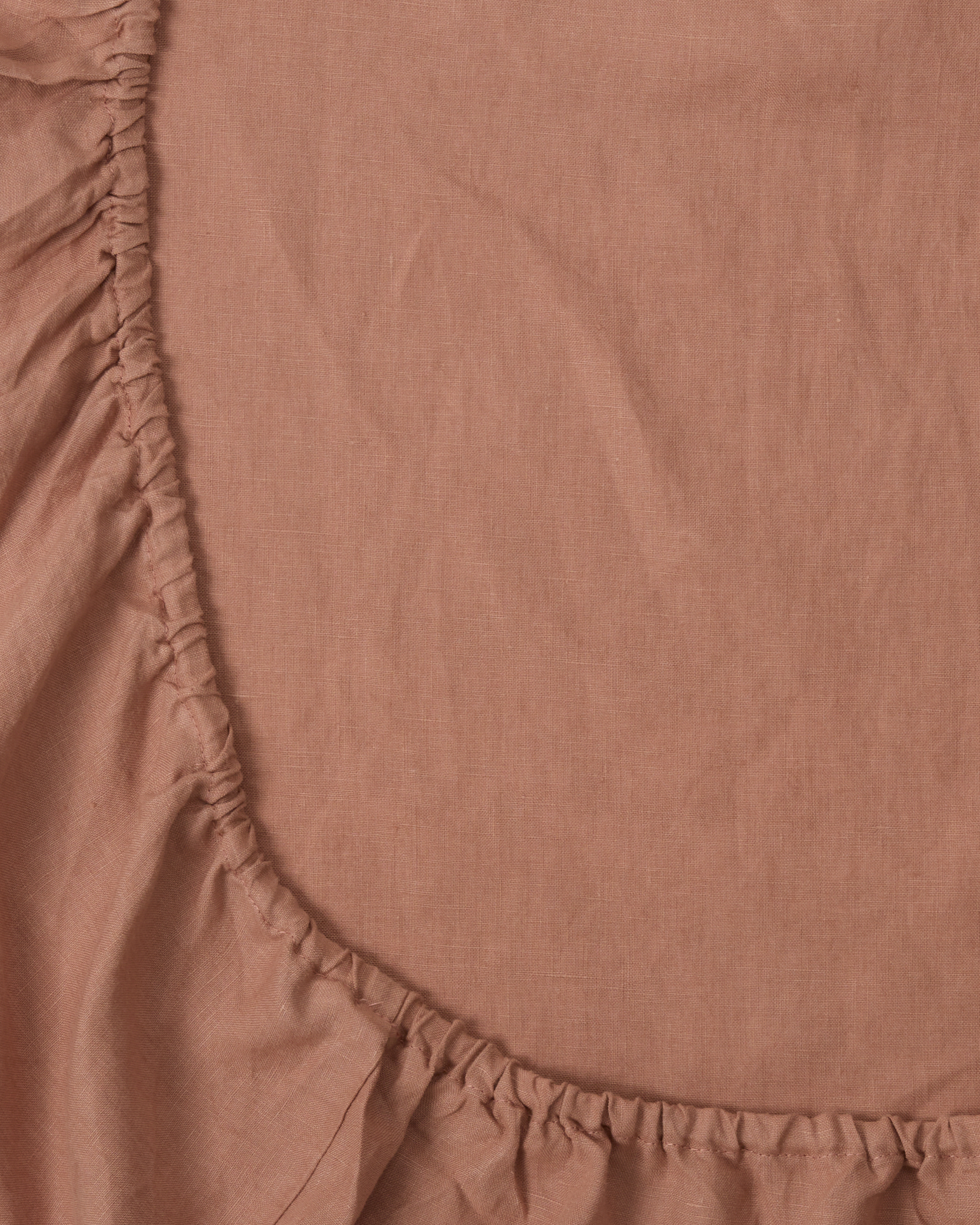 Fitted bassinet sheet made from 100% linen