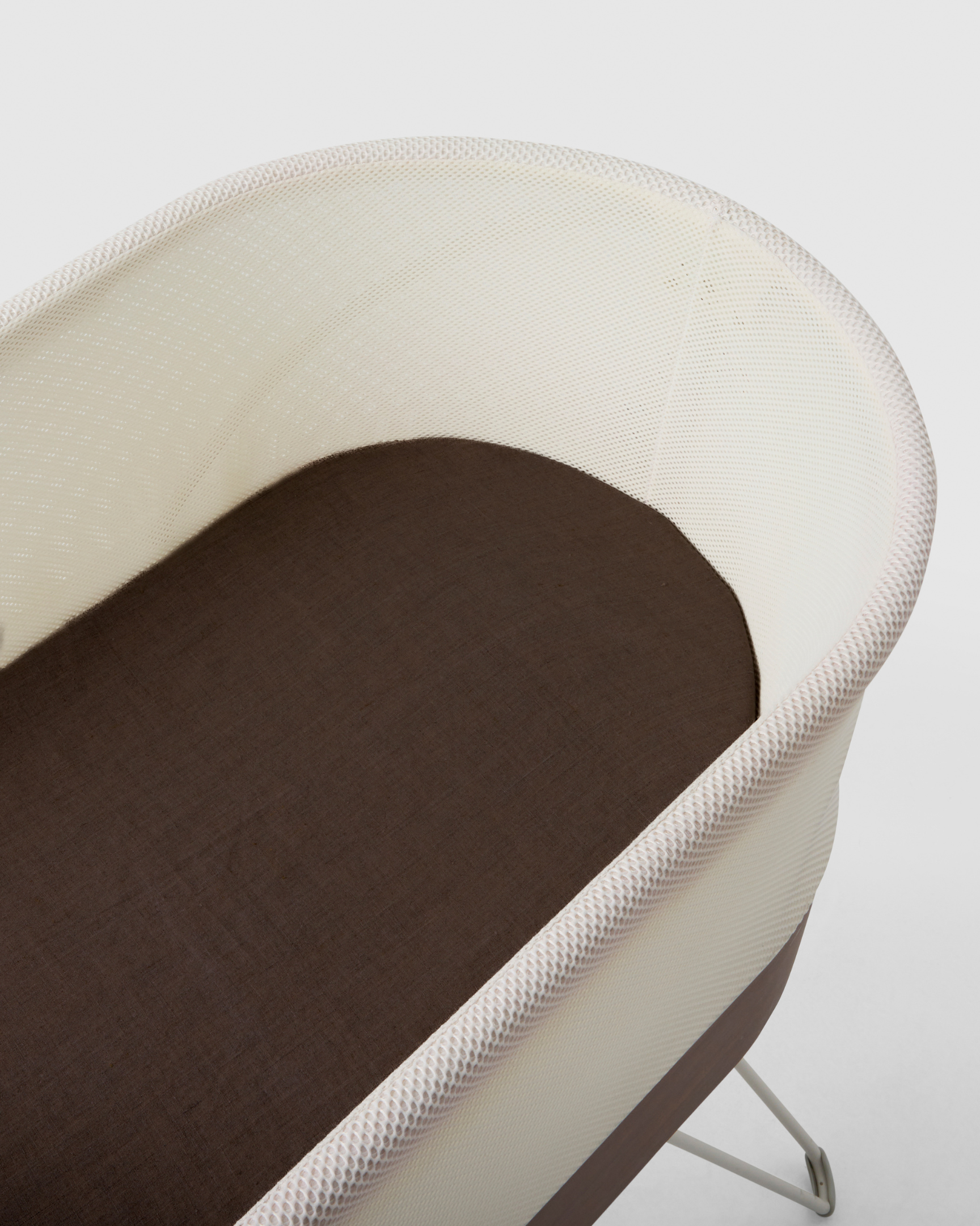 Chocolate Linen Bassinet Sheet