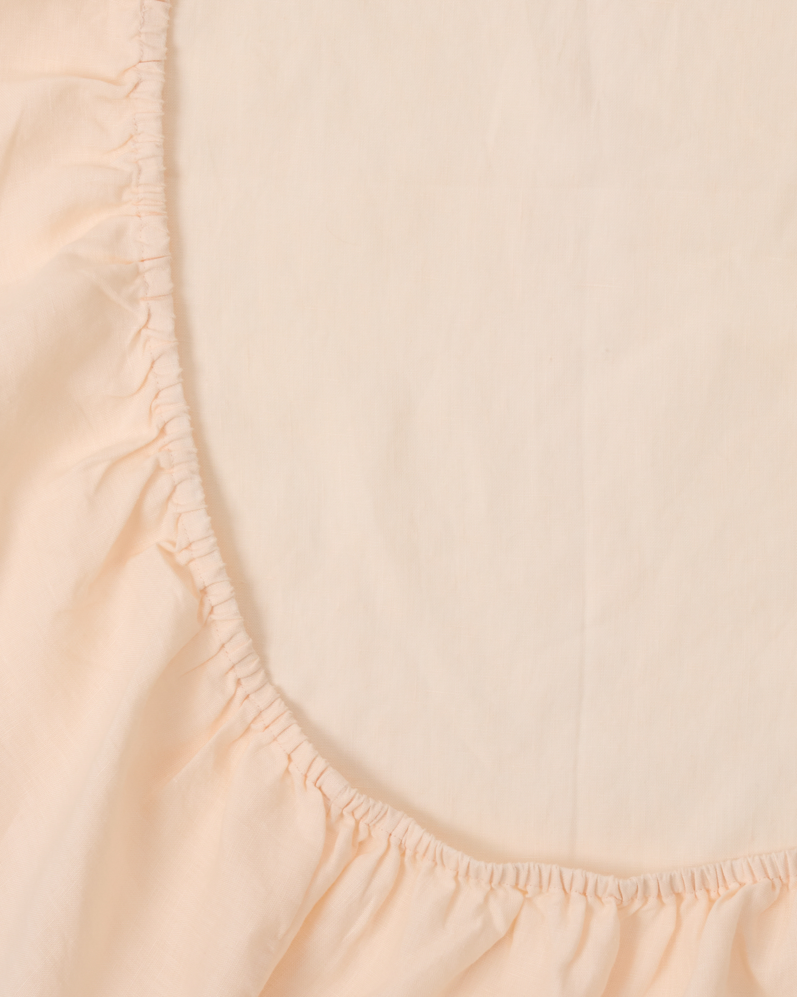 Washed linen bassinet sheet