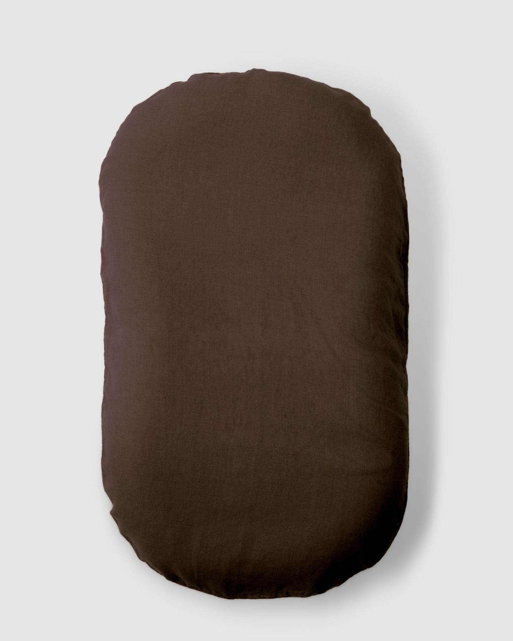 Chocolate Linen Baby Lounger Cover
