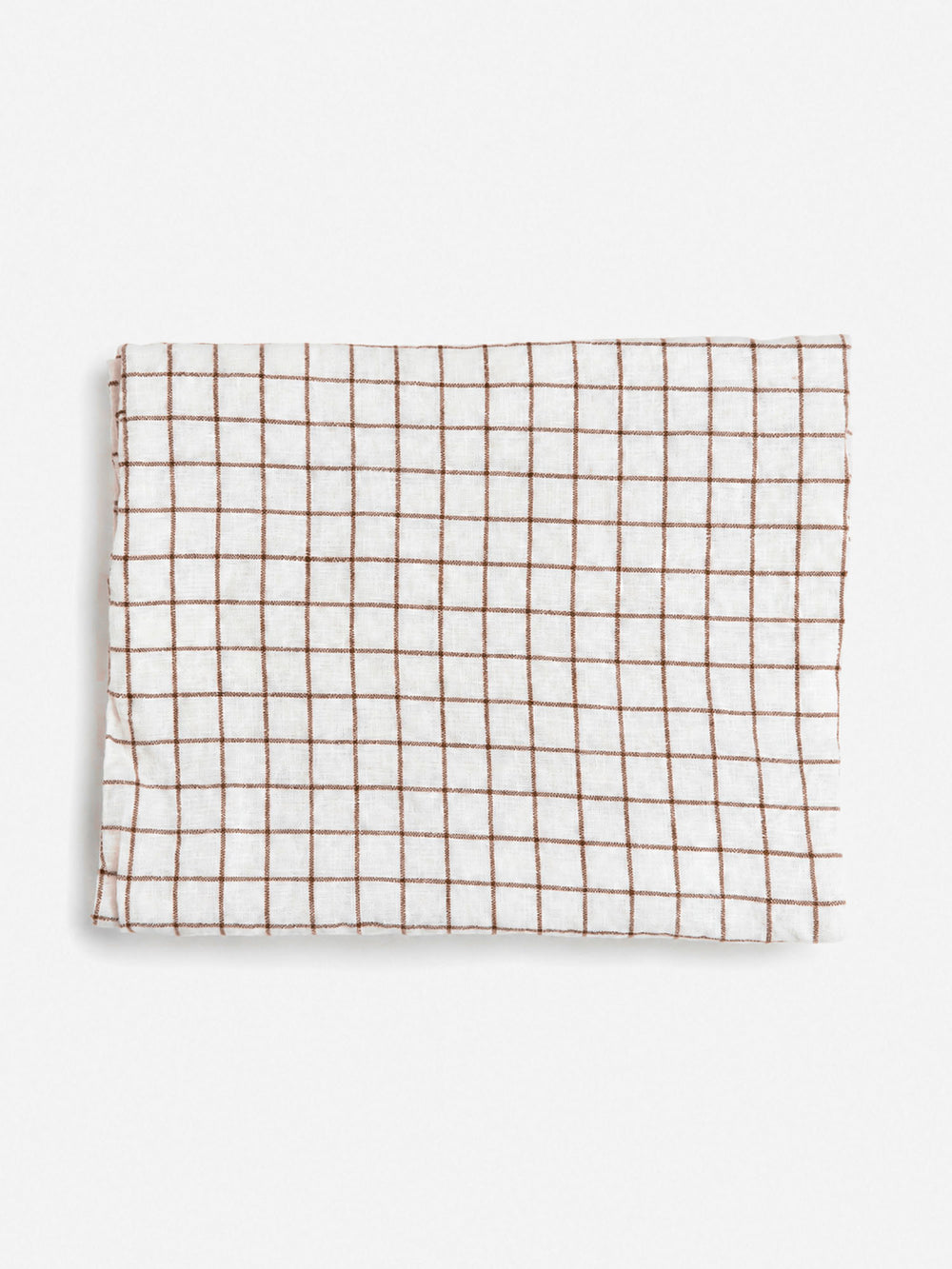 Linen Baby Lounger Cover - Cinnamon Check