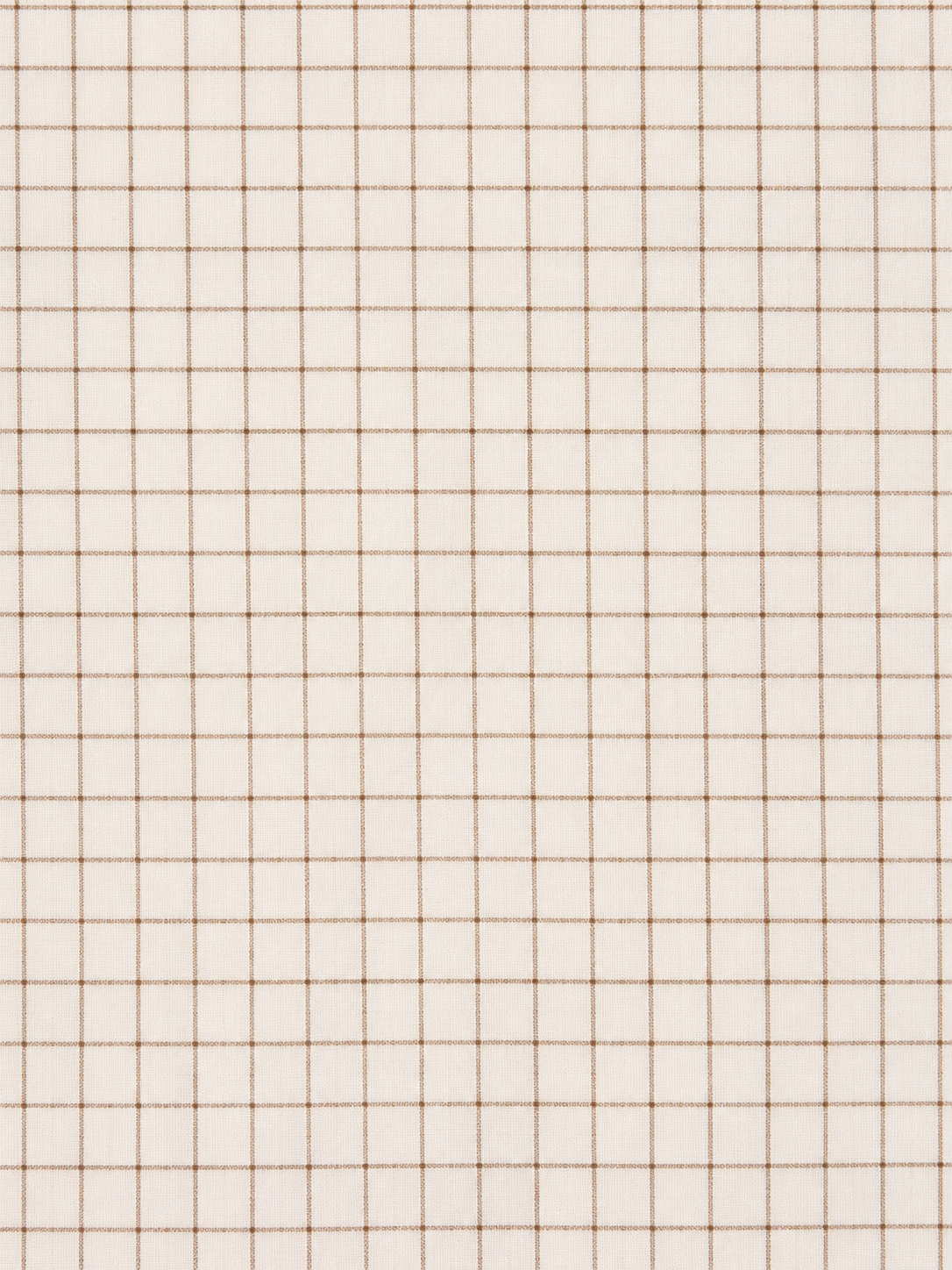 Linen Cot Quilt - Chestnut & Cinnamon Check
