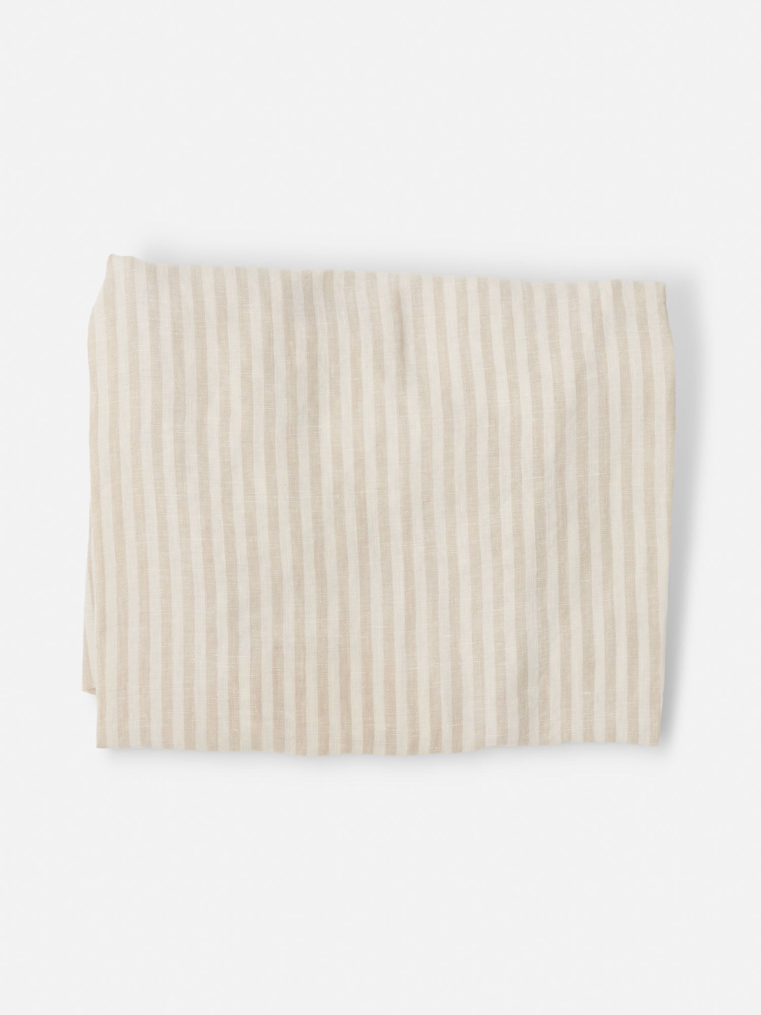 Natural Striped Linen Baby Lounger Cover