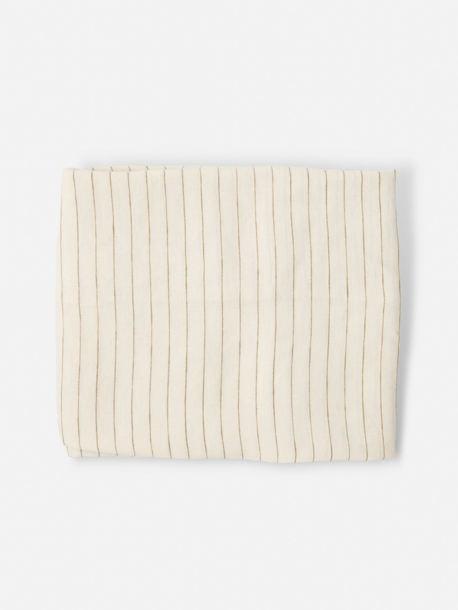 Olive Pencil Striped Linen Baby Lounger Cover