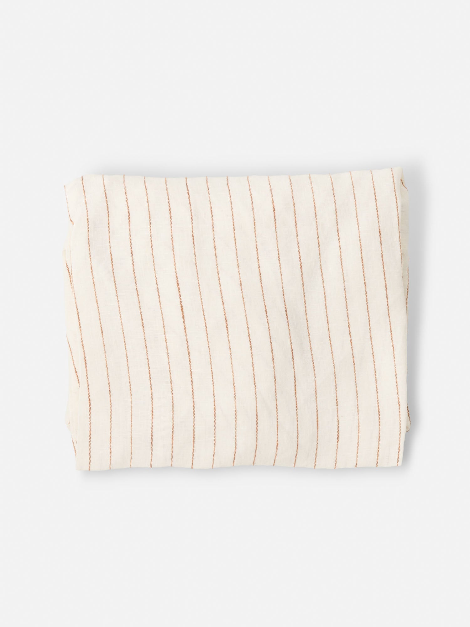 Sandalwood Pencil Striped Linen Baby Lounger Cover