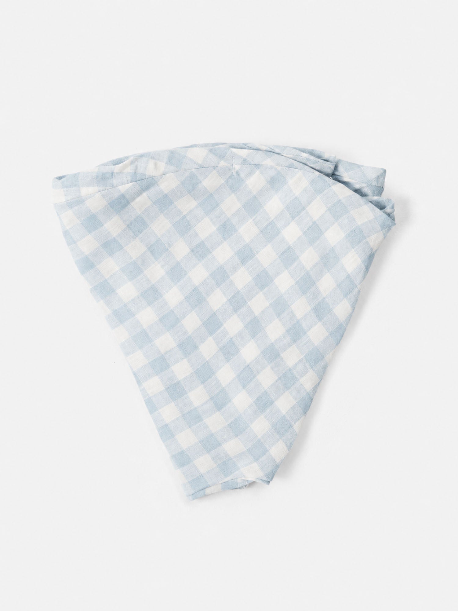 Nursing Pillow - Soft Blue Gingham