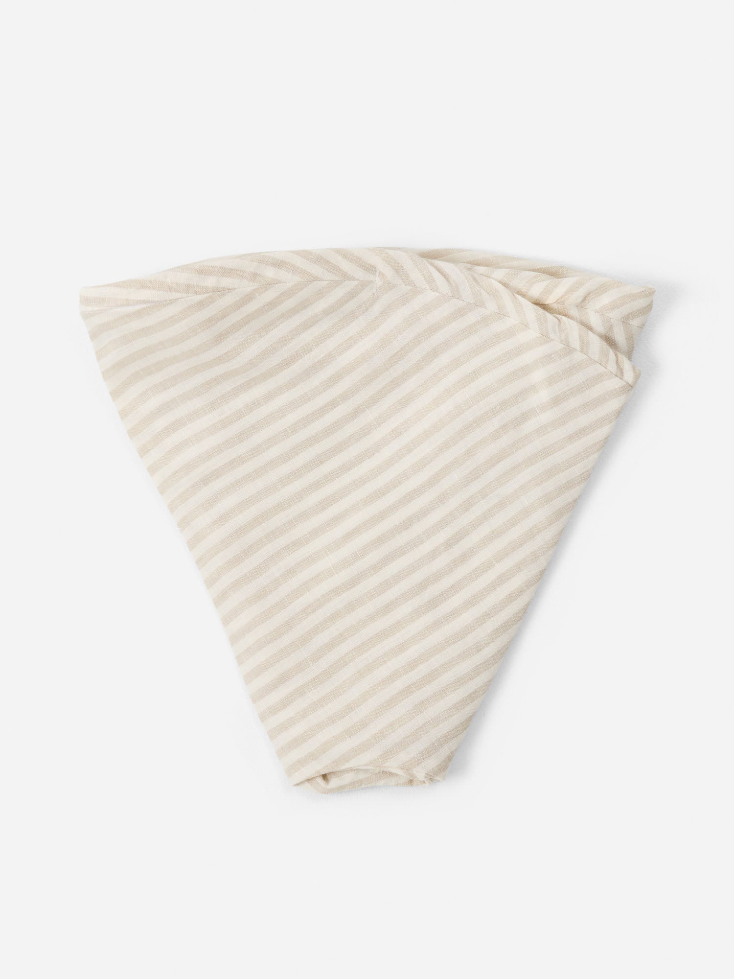 Linen Nursing Pillow Cover - Natural Striped