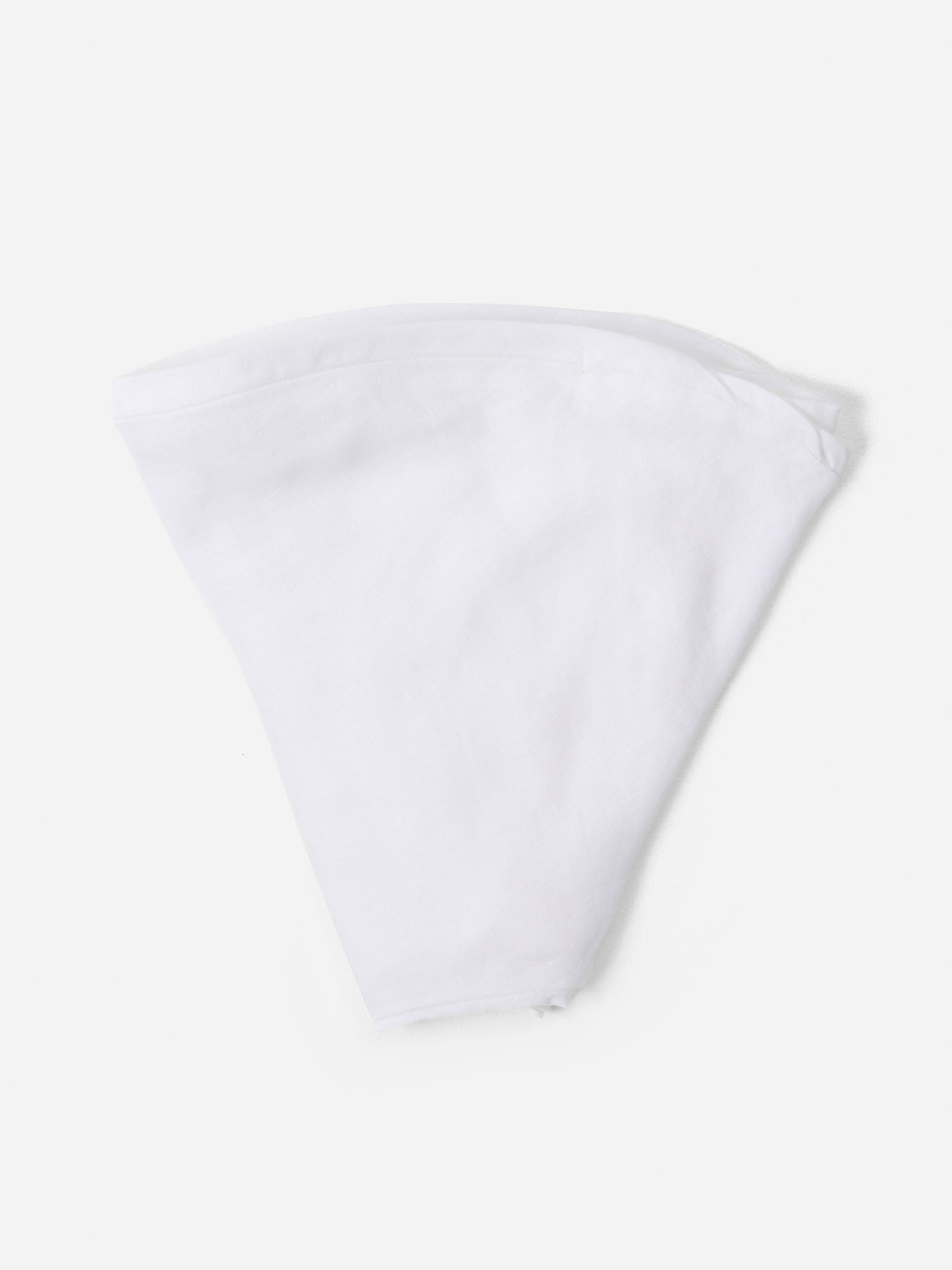 Linen Nursing Pillow Cover - White