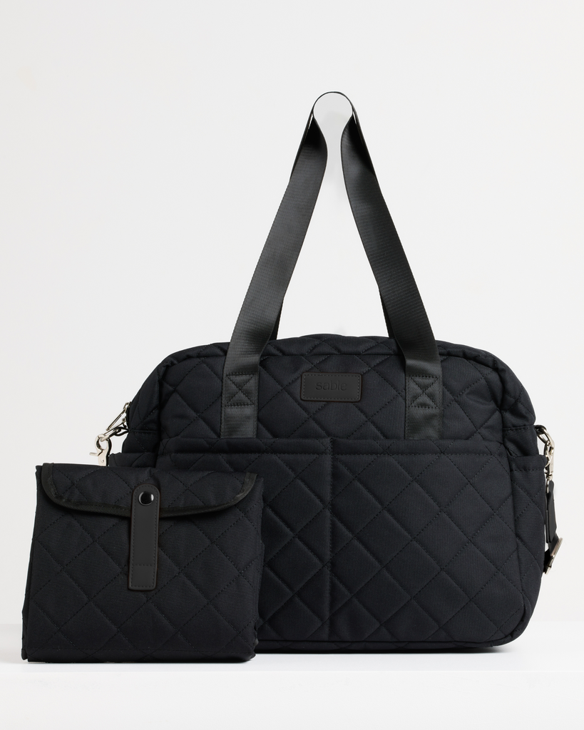 Essential Black Nappy Bag for Parents