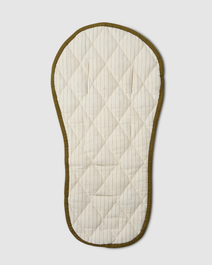 Natural linen pram liner for strollers and prams