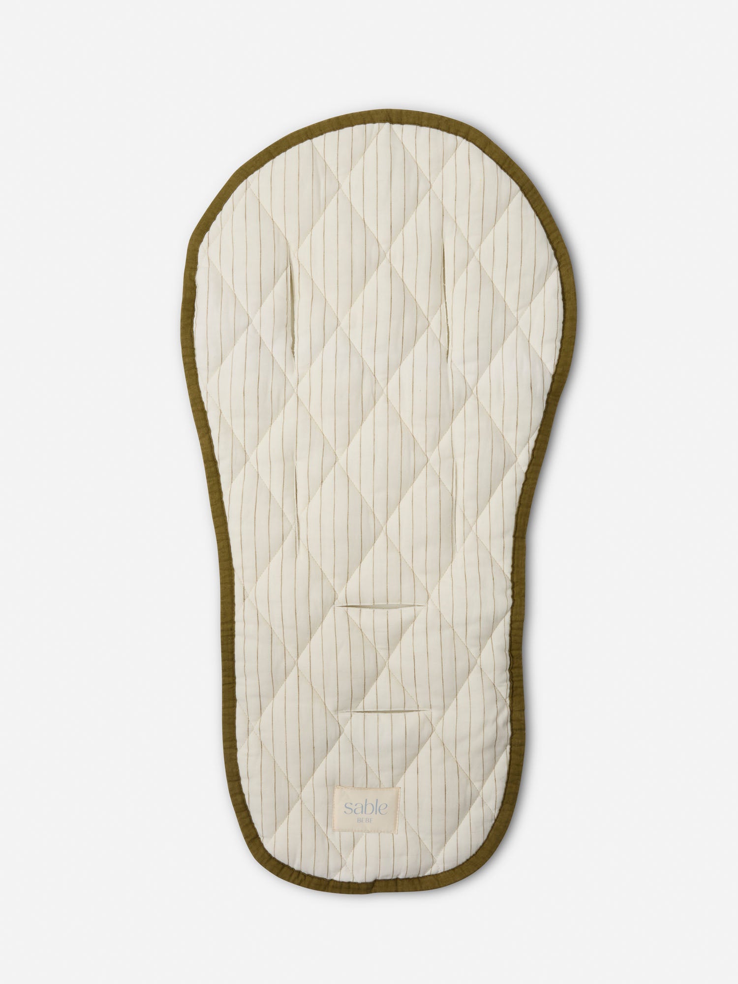 Olive Pram Liner linen pram liner for pram comfort and everyday outings with baby newborn nursery must have