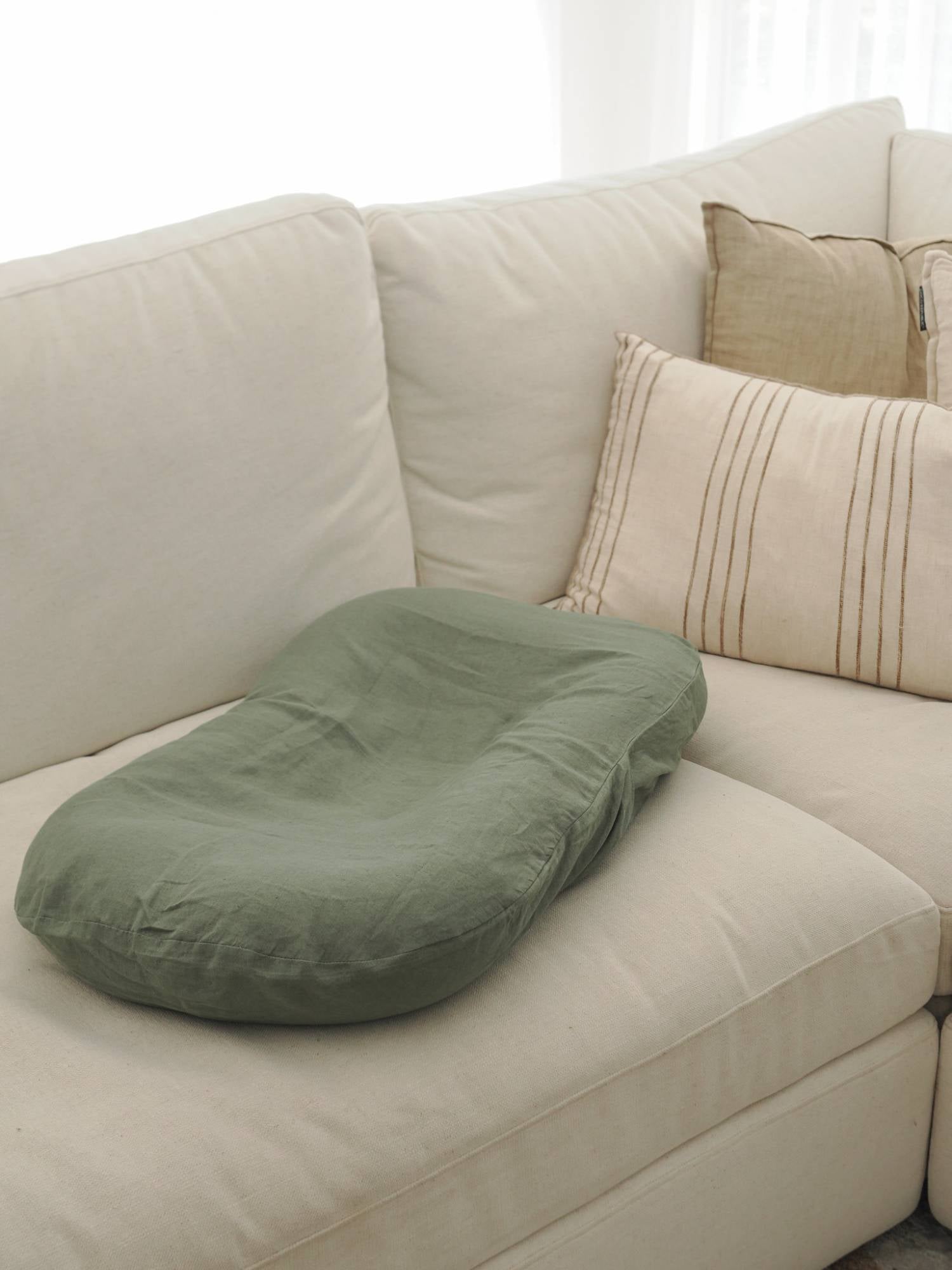 Linen Social Baby Lounger | Khaki