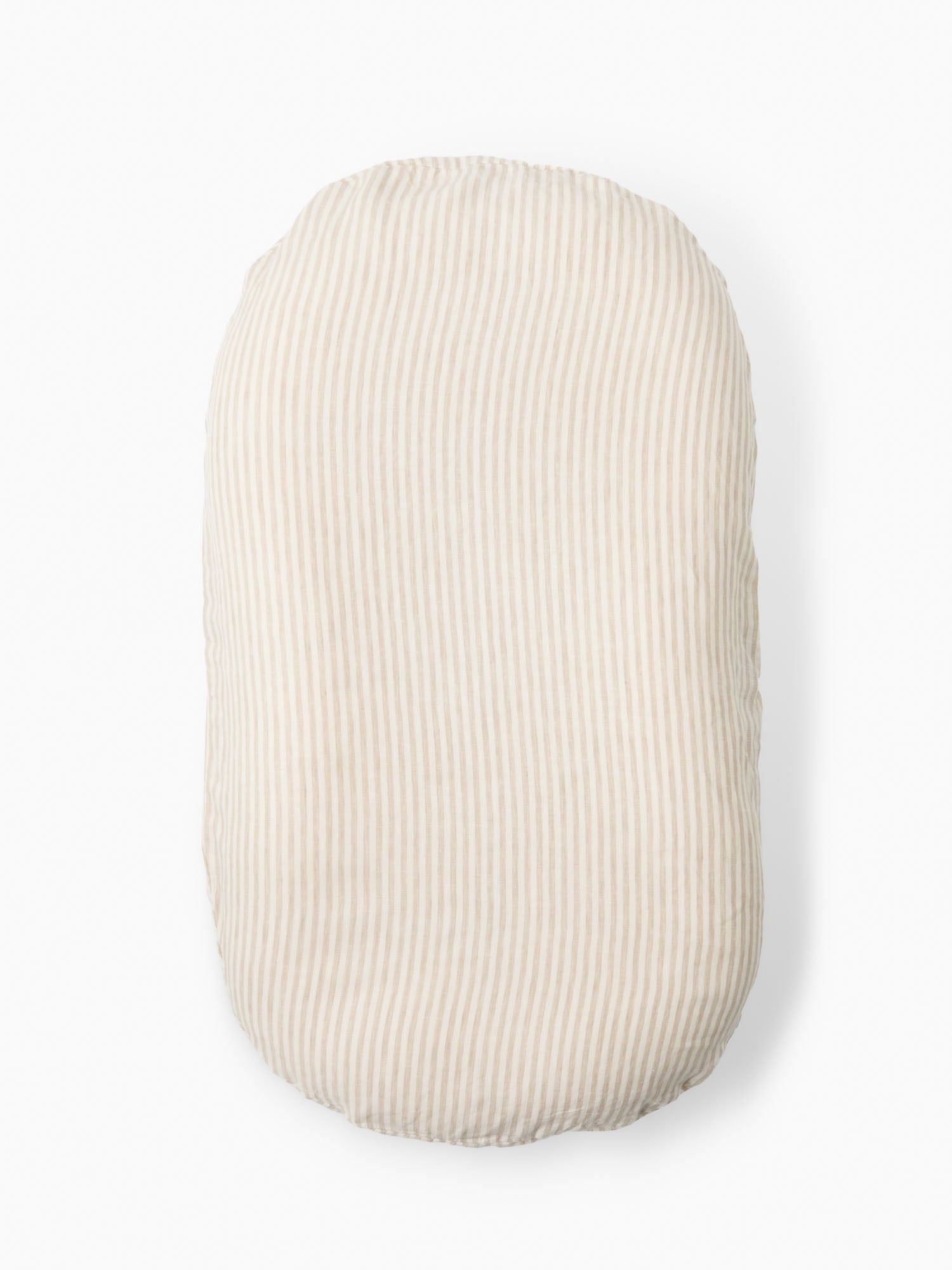Linen Social Baby Lounger | Natural Striped