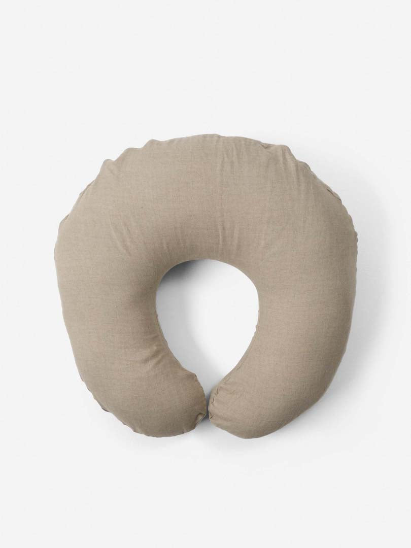Linen Nursing Pillow Cover - Natural