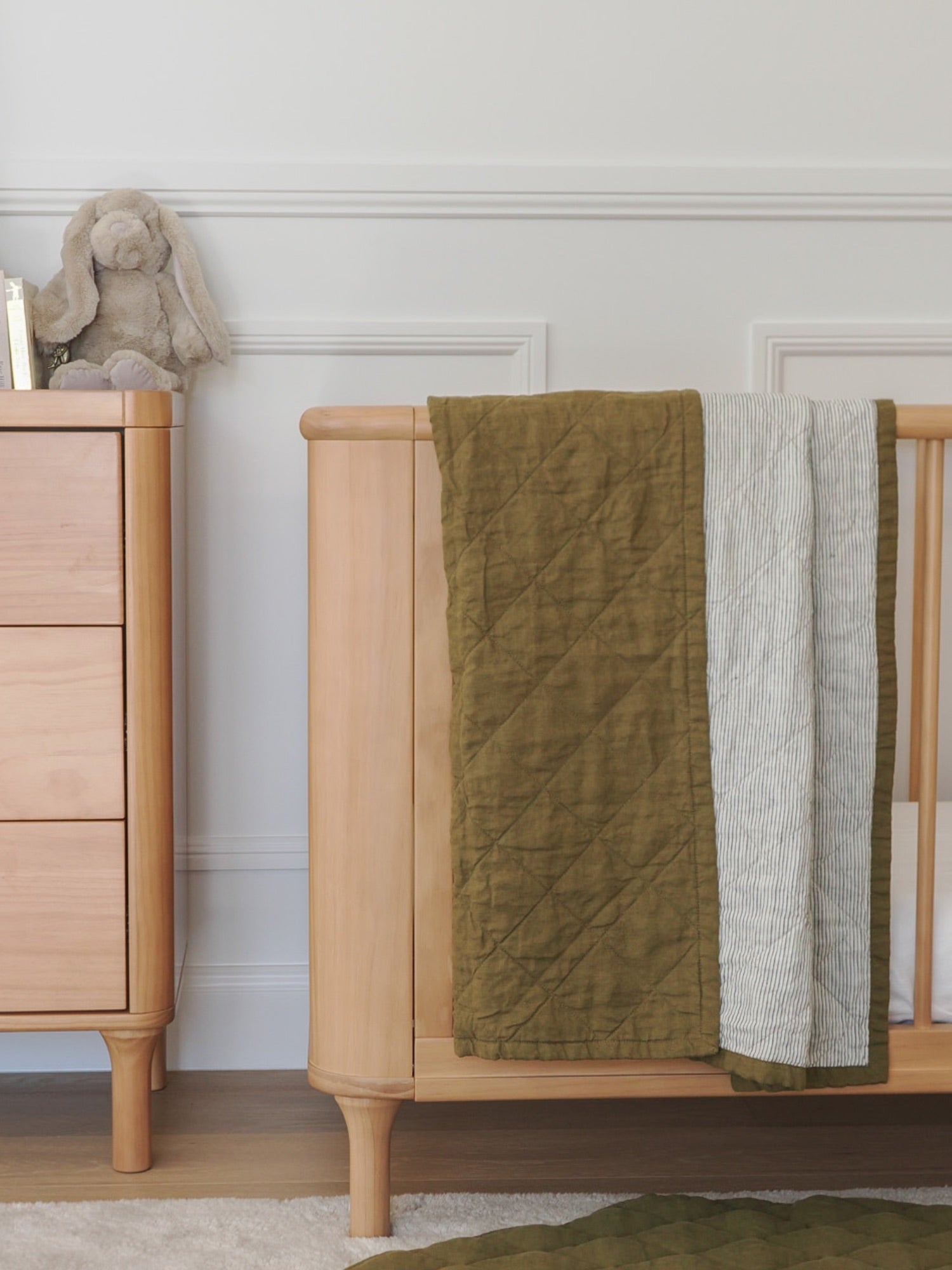 Cot Quilts | Linen Baby Quilts & Cot Blankets