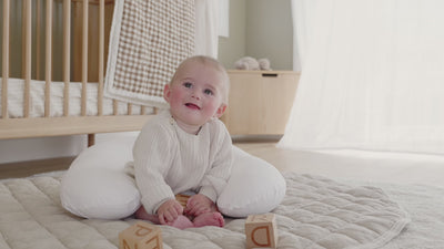 Sable Bebe Linen Nursing Pillow and Linen Playmat