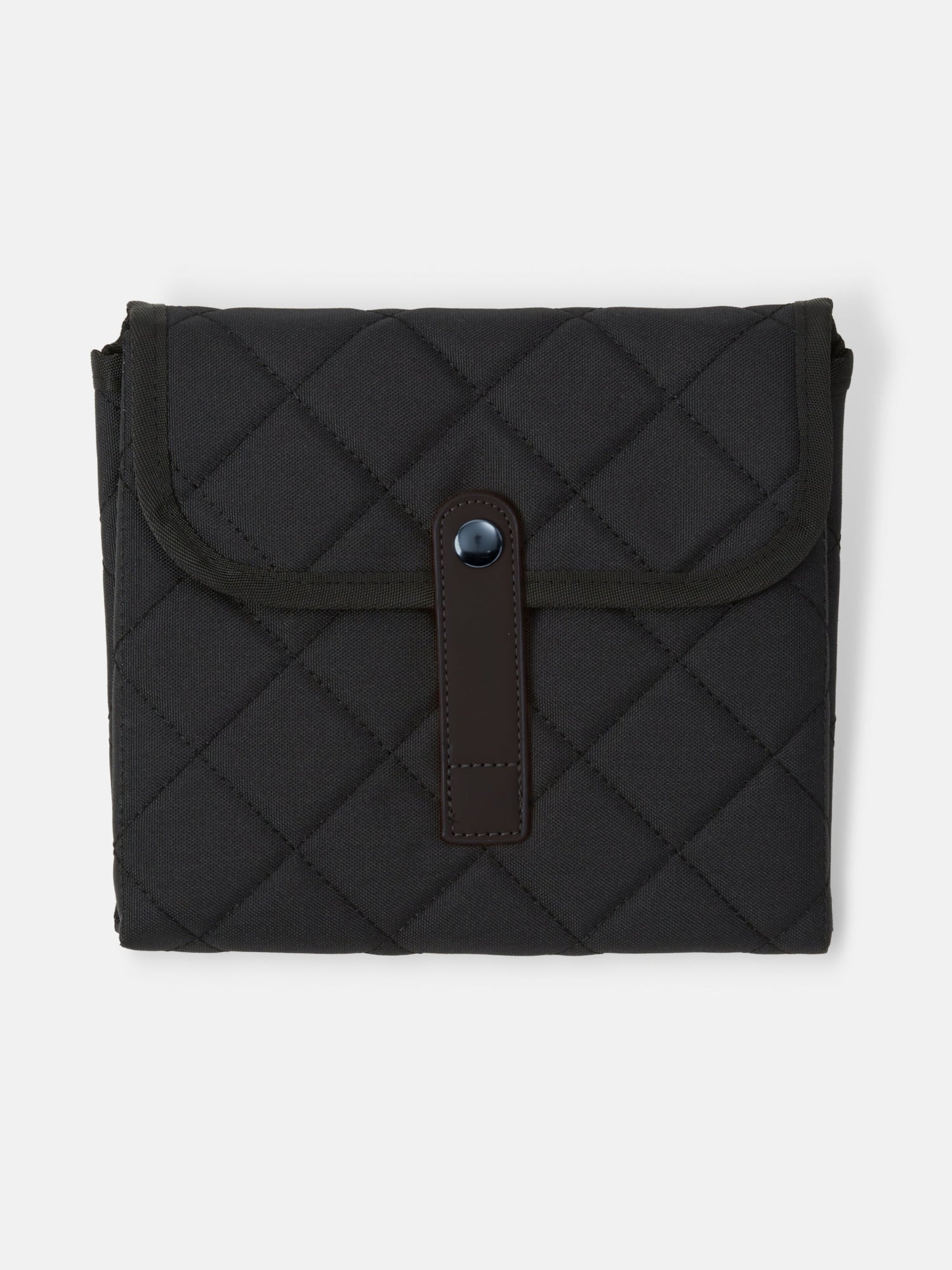 Black Quilted Change Mat quilted baby change mat for portable nappy changes and travel luxury nursery essential
