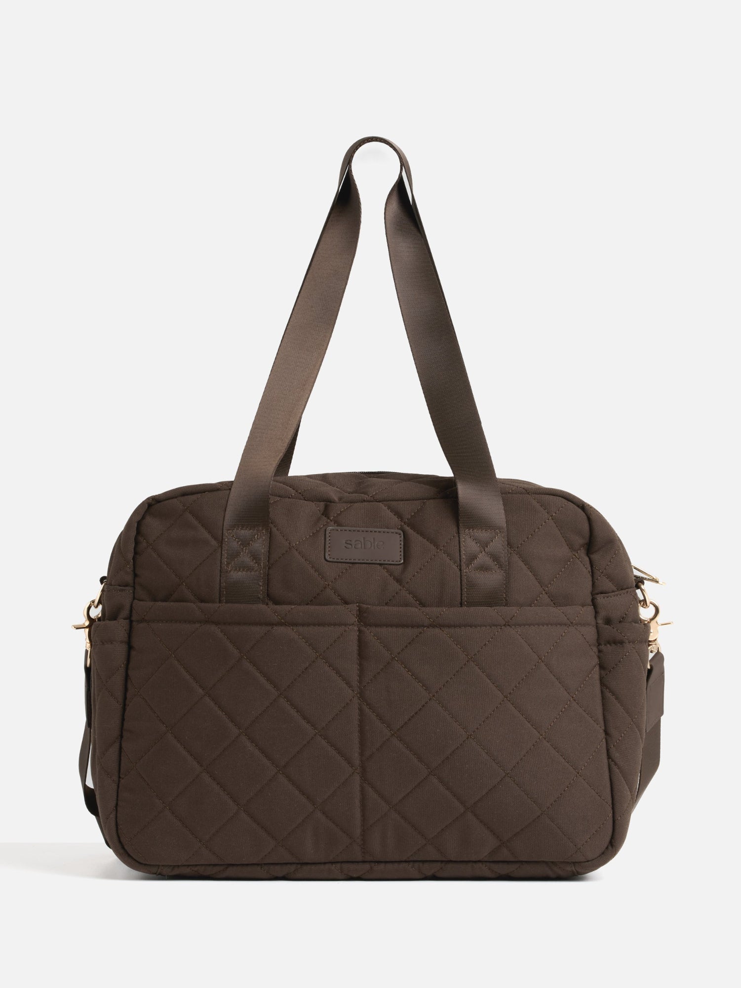 Chocolate Quilted Nappy Bag quilted nappy bag with spacious storage for baby travel and everyday parenting luxury nursery essential