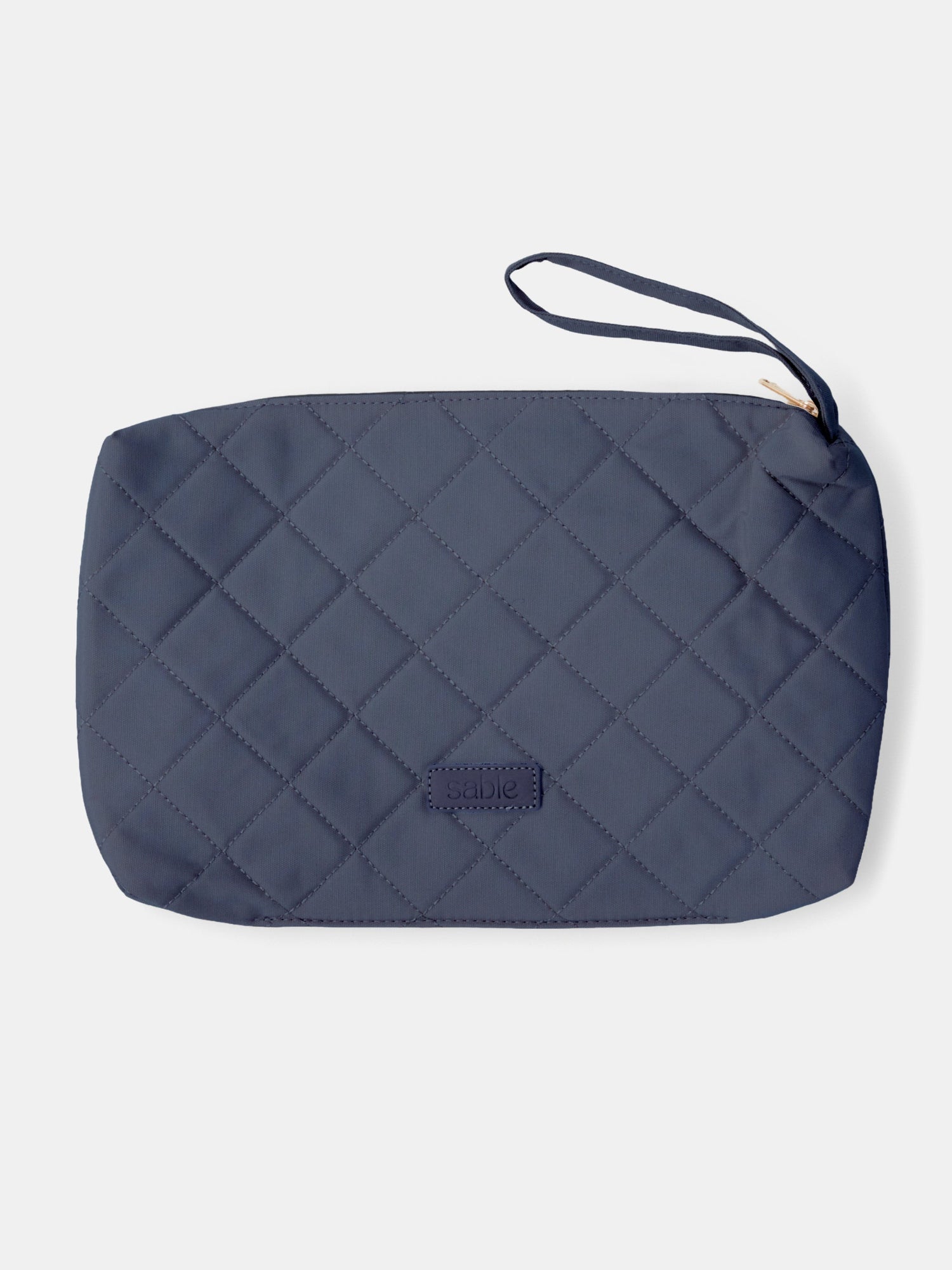 Dusty Blue Quilted Wet Bag quilted wet bag for nappies, baby essentials and on the go organisation luxury nursery essential