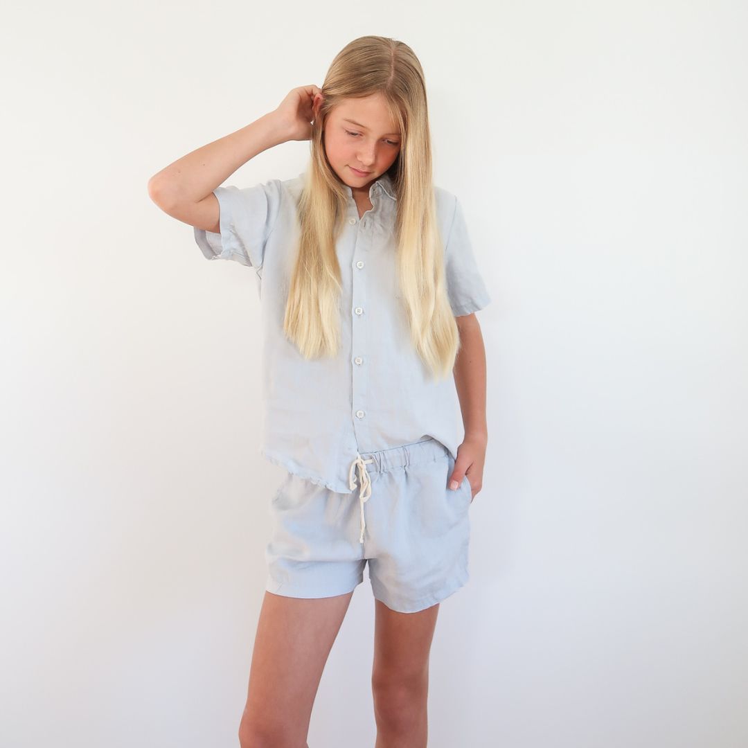 Kids Mist Linen Pyjama Set