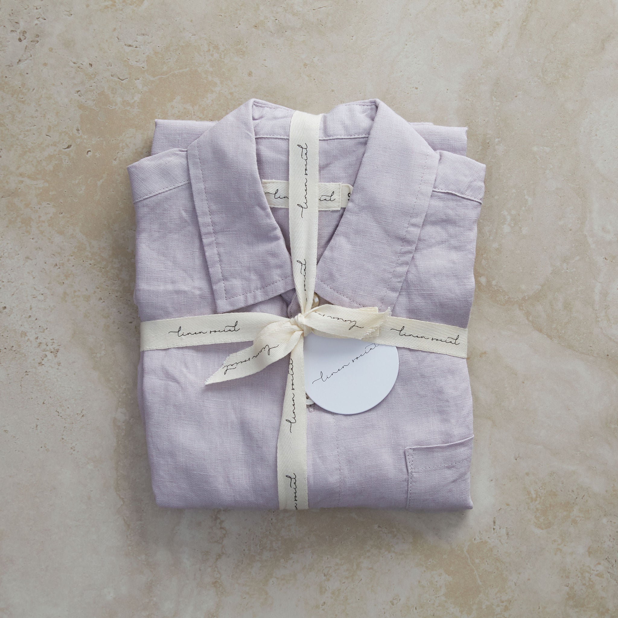 Kids Heather Linen Pyjama Set