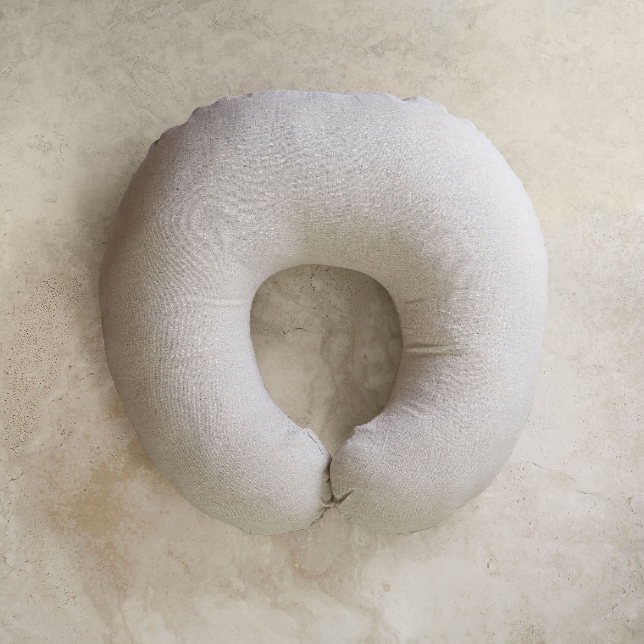 Linen Nursing Pillow Cover - Natural